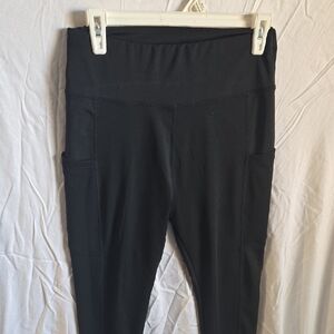 NWOT Black High-Waisted Leggings with Pockets